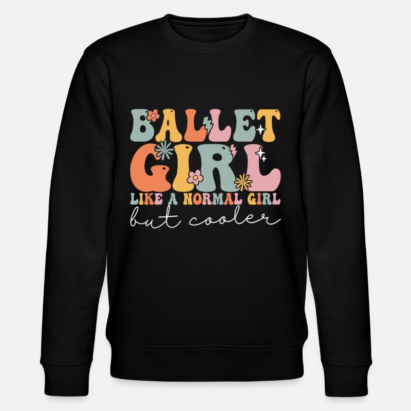 Groovy Ballerina - Stanley/Stella Unisex Bio-Sweatshirt CHANGER  - Schwarz