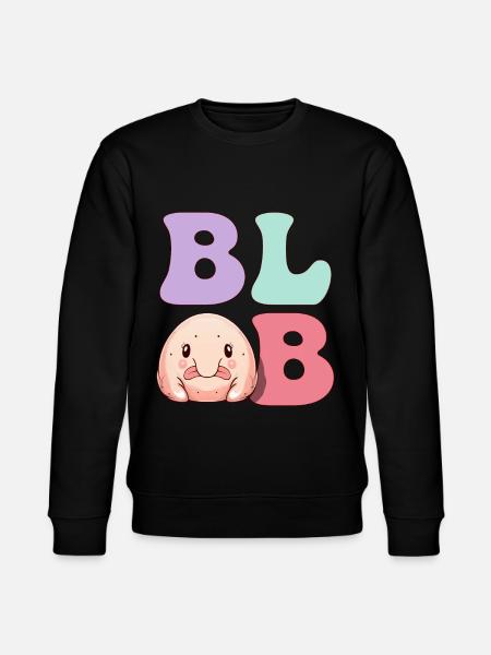 Funny Blob Fish - Stanley/Stella CHANGER Unisex Organic Sweatshirt - black