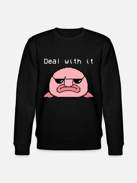 Blobfish Pixel - Stanley/Stella CHANGER Unisex Organic Sweatshirt - black