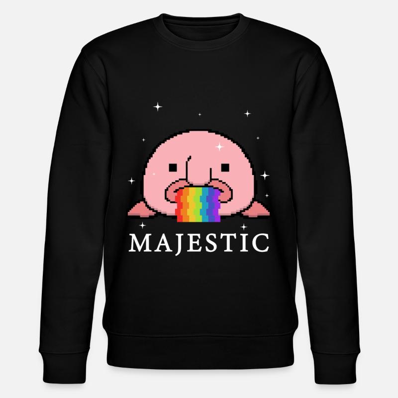 Blobfish arc-en-ciel Pixel - Sweat bio CHANGER Stanley/Stella Unisexe - noir