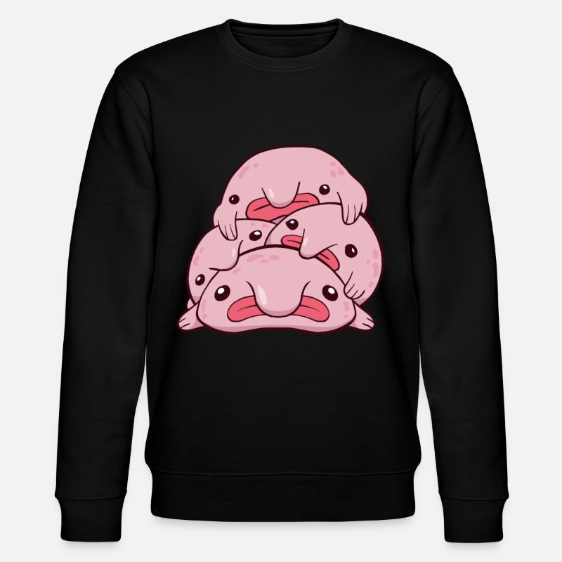 Kawaii Blobfish Pile - Sweat bio CHANGER Stanley/Stella Unisexe - noir