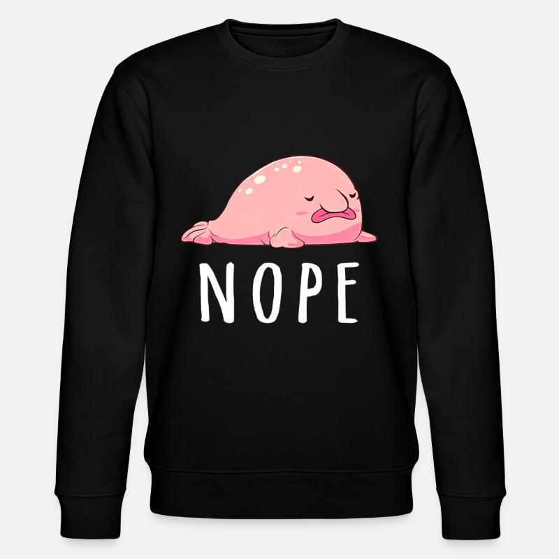 Funny Blob Fish - Stanley/Stella CHANGER Unisex Organic Sweatshirt - black
