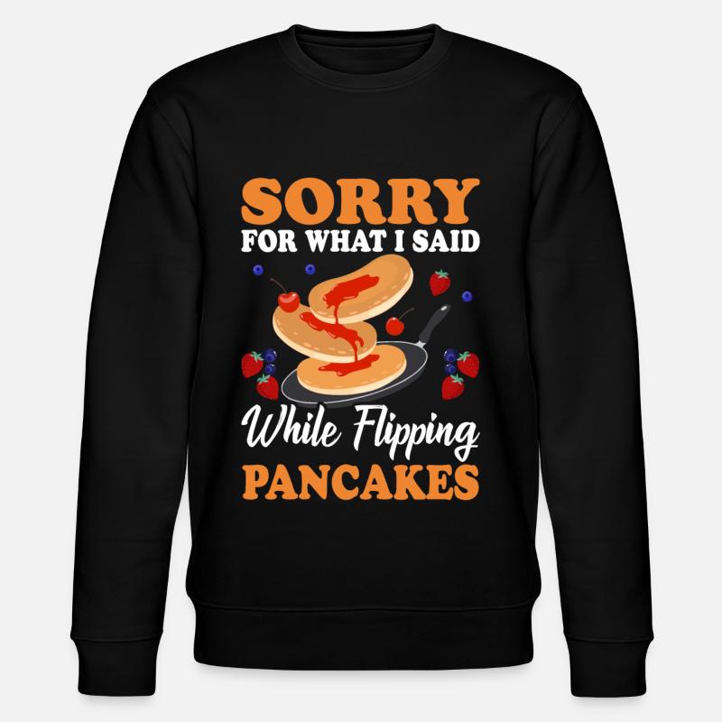 Pancake Maker - Stanley/Stella CHANGER Unisex Organic Sweatshirt - black