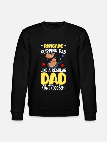 Funny Pancake Maker - Stanley/Stella CHANGER Unisex Organic Sweatshirt - black