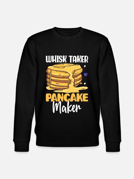 Funny pancakes - Stanley/Stella CHANGER Unisex Organic Sweatshirt - black