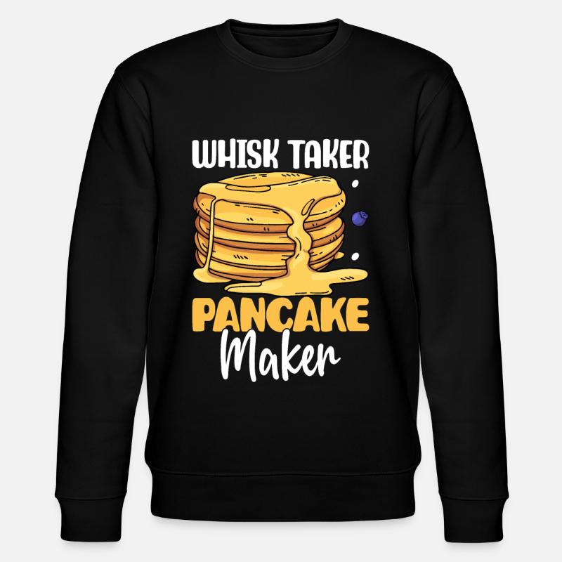 Funny pancakes - Stanley/Stella CHANGER Unisex Organic Sweatshirt - black
