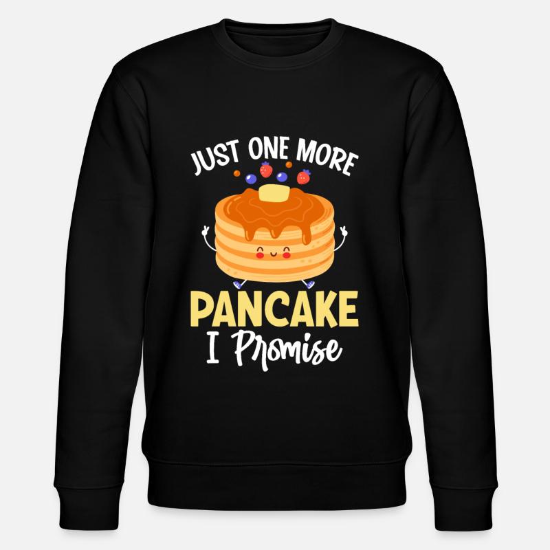 Funny Pancake Maker - Stanley/Stella CHANGER Unisex Organic Sweatshirt - black