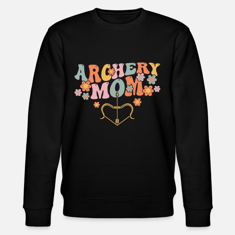 Groovy Bogenschützin - Stanley/Stella Unisex Bio-Sweatshirt CHANGER  - Schwarz