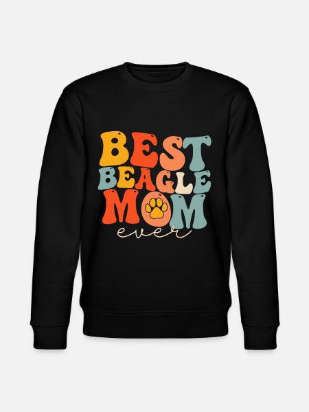 Groovy Dog Beagle Lover - Stanley/Stella CHANGER Unisex Organic Sweatshirt - black