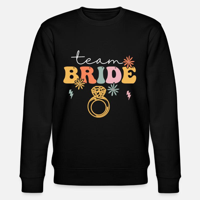 Groovy Brautparty Junggesellinnenabschied - Stanley/Stella Unisex Bio-Sweatshirt CHANGER  - Schwarz