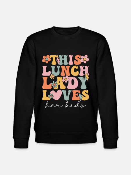 Groovy Cafeteria Worker - Stanley/Stella CHANGER Unisex Organic Sweatshirt - black