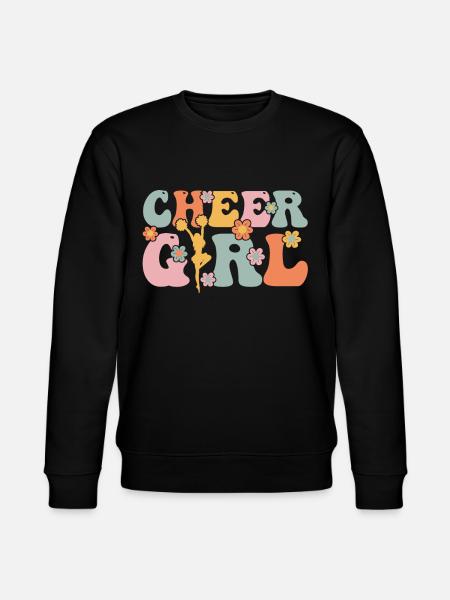 Groovy Cheerleading Cheerleader Cheer Squad - Stanley/Stella CHANGER Unisex Organic Sweatshirt - black