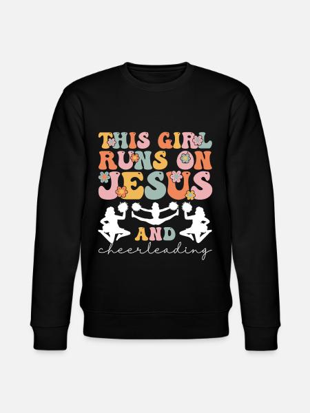 Groovy Cheerleader - Stanley/Stella CHANGER Unisex Organic Sweatshirt - black