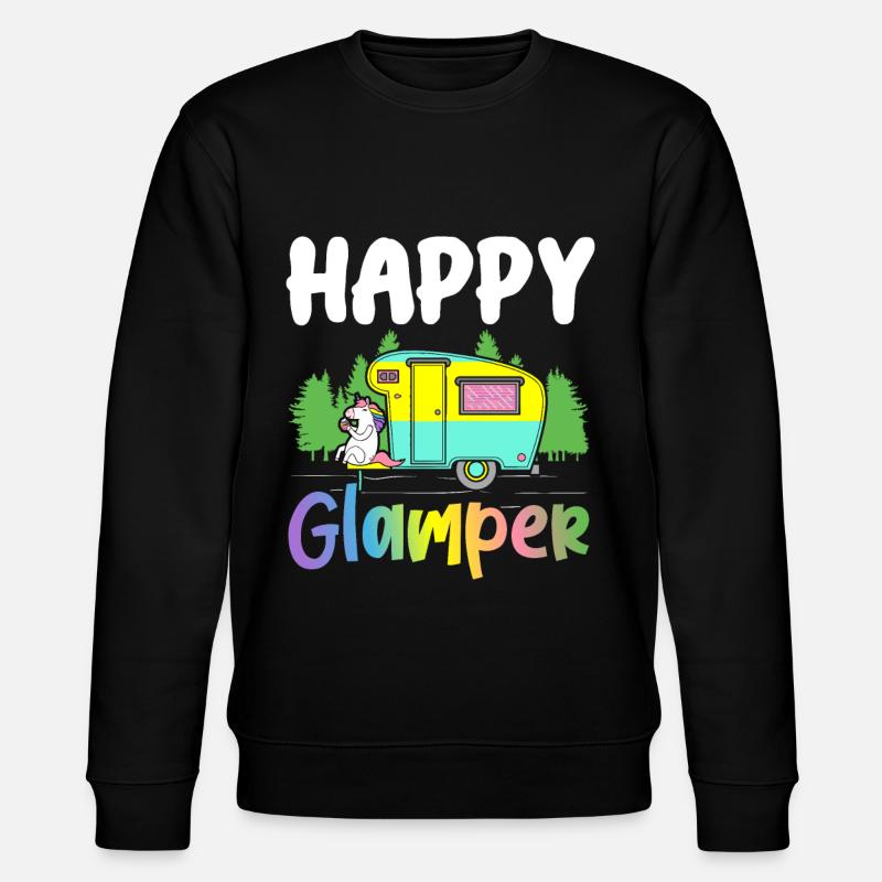 Glamping - Stanley/Stella CHANGER Unisex Organic Sweatshirt - black