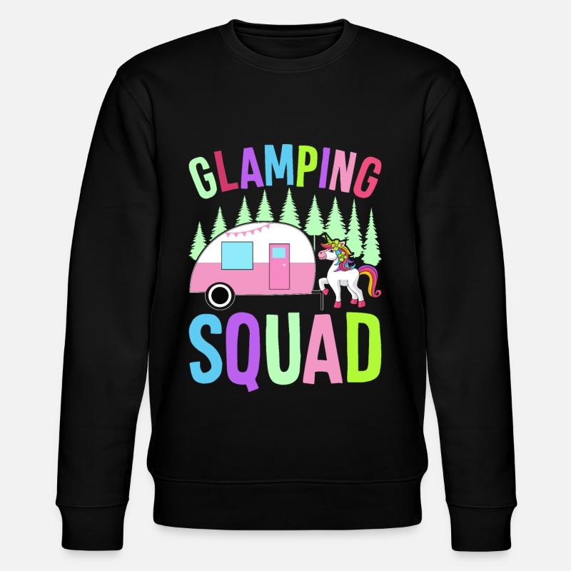 Glamping Team Glamper - Stanley/Stella Unisex Bio-Sweatshirt CHANGER  - Schwarz