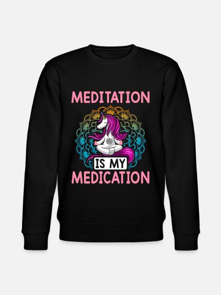 Yoga Chakra - Stanley/Stella CHANGER Unisex Organic Sweatshirt - black