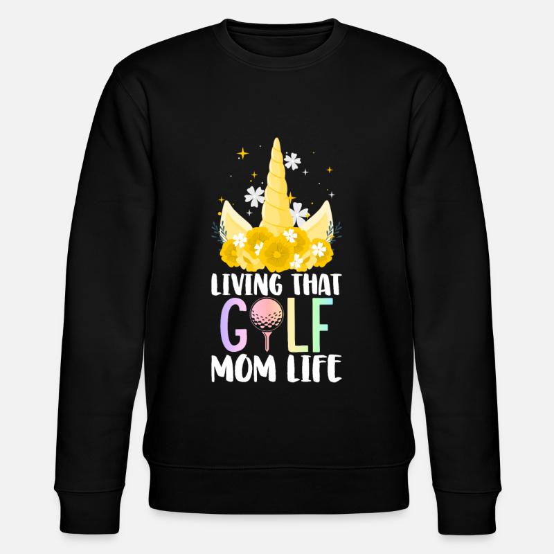 Golfer playing golf - Stanley/Stella CHANGER Unisex Organic Sweatshirt - black