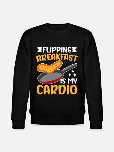 Funny Pancake Maker - Stanley/Stella CHANGER Unisex Organic Sweatshirt - black