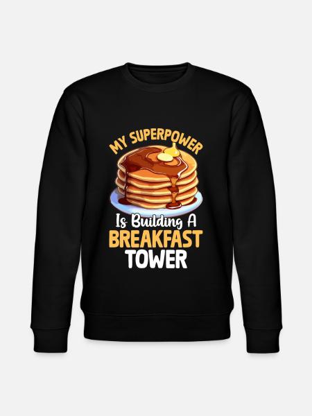 Funny Pancake Maker - Stanley/Stella CHANGER Unisex Organic Sweatshirt - black