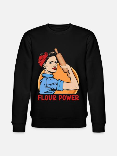 Funny Pancake Maker - Stanley/Stella CHANGER Unisex Organic Sweatshirt - black