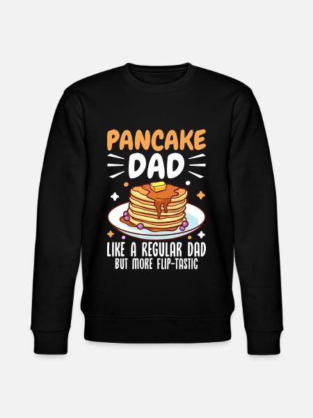 Funny Pancake Maker - Stanley/Stella CHANGER Unisex Organic Sweatshirt - black