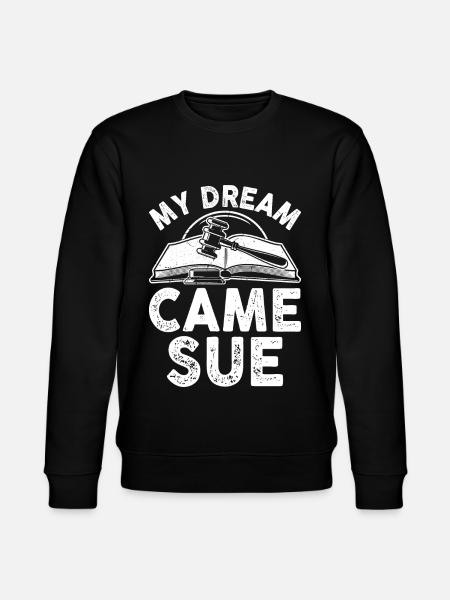 Funny Law Student Law School Future Juris - Stanley/Stella CHANGER Unisex Organic Sweatshirt - black