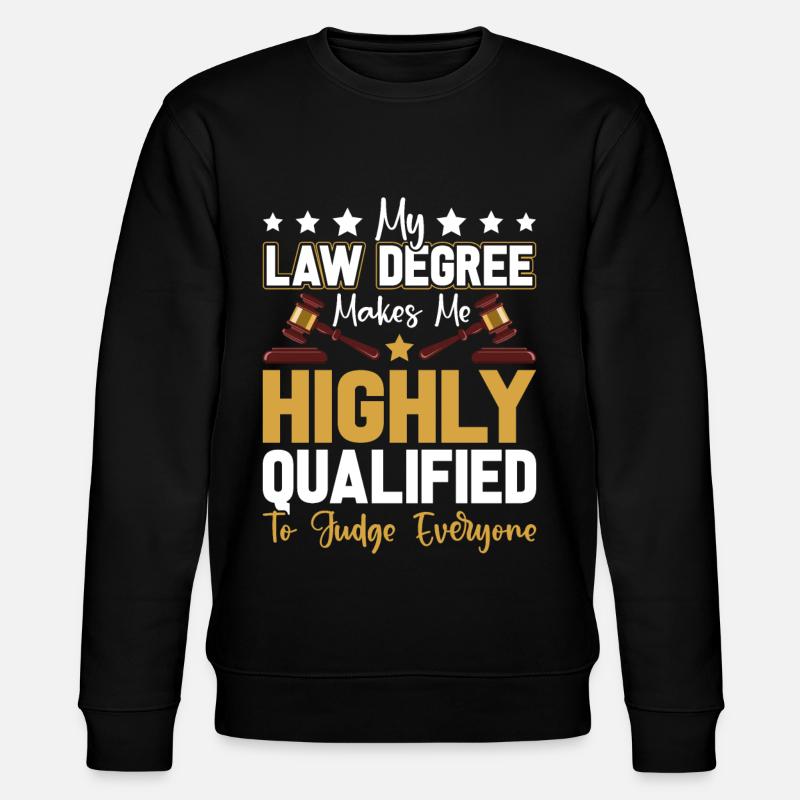 Funny law student - Stanley/Stella CHANGER Unisex Organic Sweatshirt - black