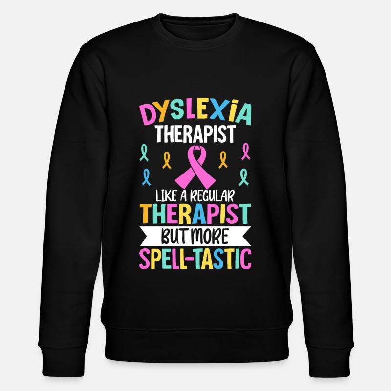Dyslexia Awareness - Stanley/Stella CHANGER Unisex Organic Sweatshirt - black