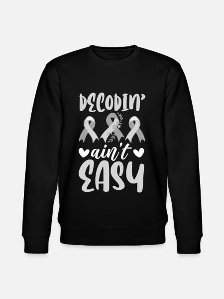 Funny Dyslexia Awareness Dyslexic - Stanley/Stella CHANGER Unisex Organic Sweatshirt - black