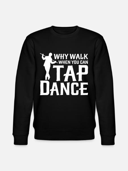 Funny dancing tap dancer - Stanley/Stella CHANGER Unisex Organic Sweatshirt - black