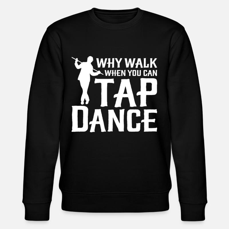 Funny dancing tap dancer - Stanley/Stella CHANGER Unisex Organic Sweatshirt - black