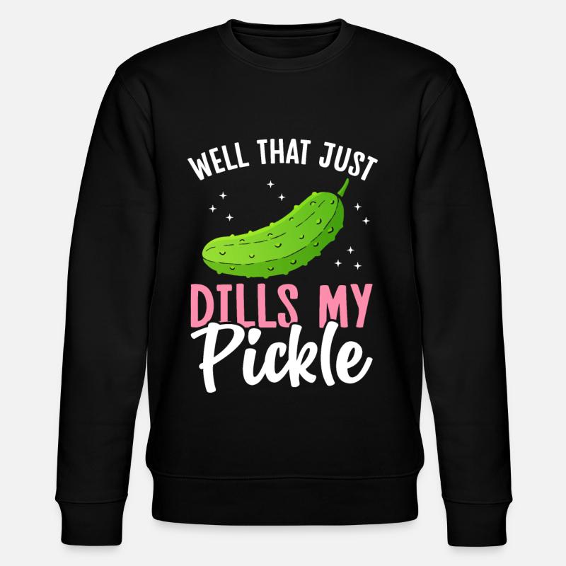 Funny Cucumber Southern Slang - Stanley/Stella CHANGER Unisex Organic Sweatshirt - black