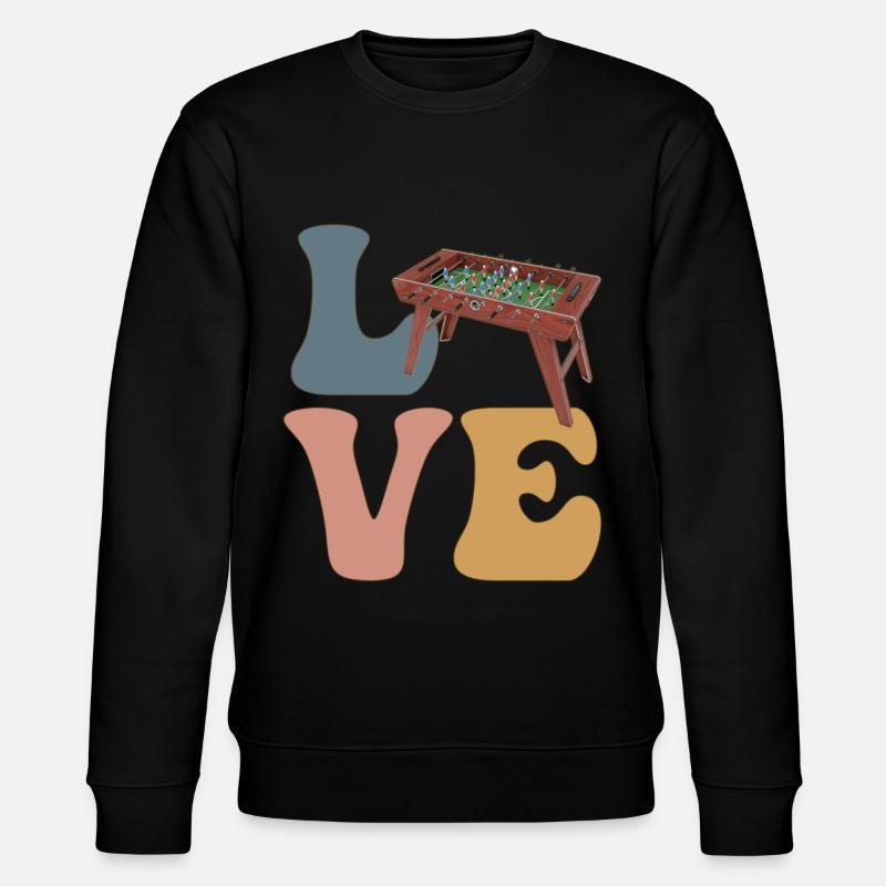 Tischfußballspieler Tischfußball - Stanley/Stella Unisex Bio-Sweatshirt CHANGER  - Schwarz
