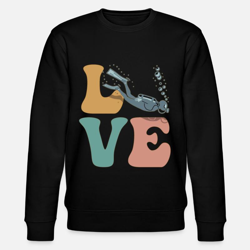 Scuba Diving Diving Diver - Stanley/Stella CHANGER Unisex Organic Sweatshirt - black