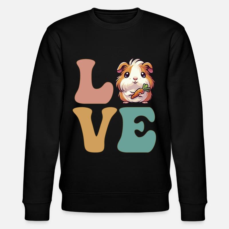 Cochon d’Inde mignon - Sweat bio CHANGER Stanley/Stella Unisexe - noir