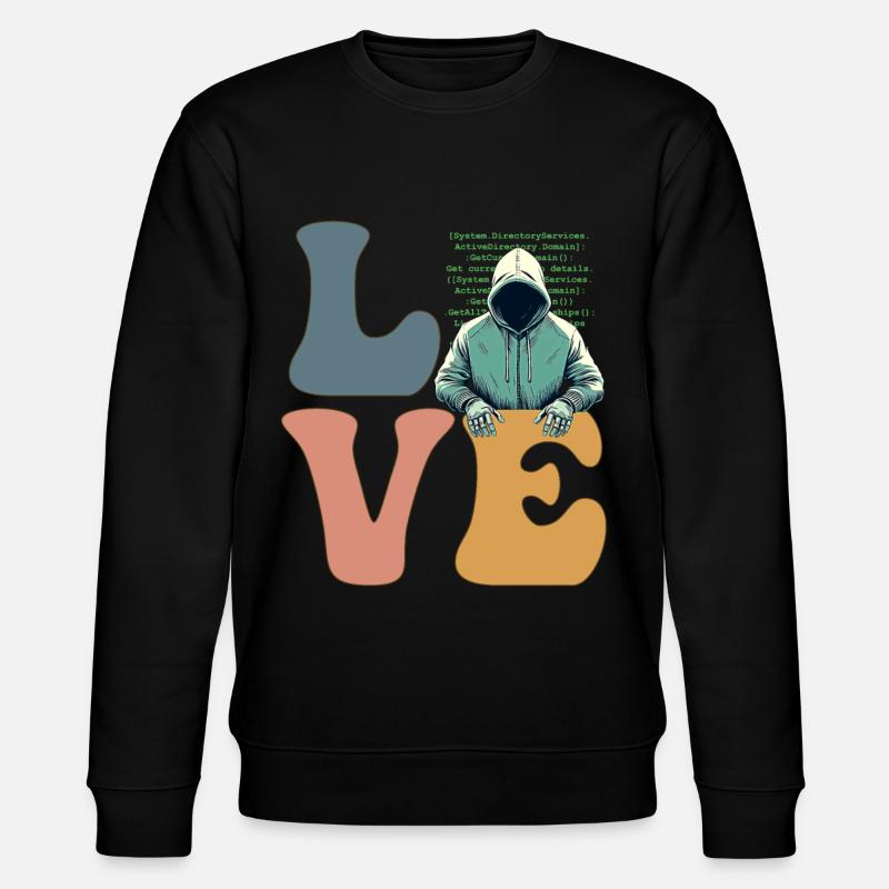 Hacker Hacking Cybersecurity Anonymous - Stanley/Stella CHANGER Unisex Organic Sweatshirt - black