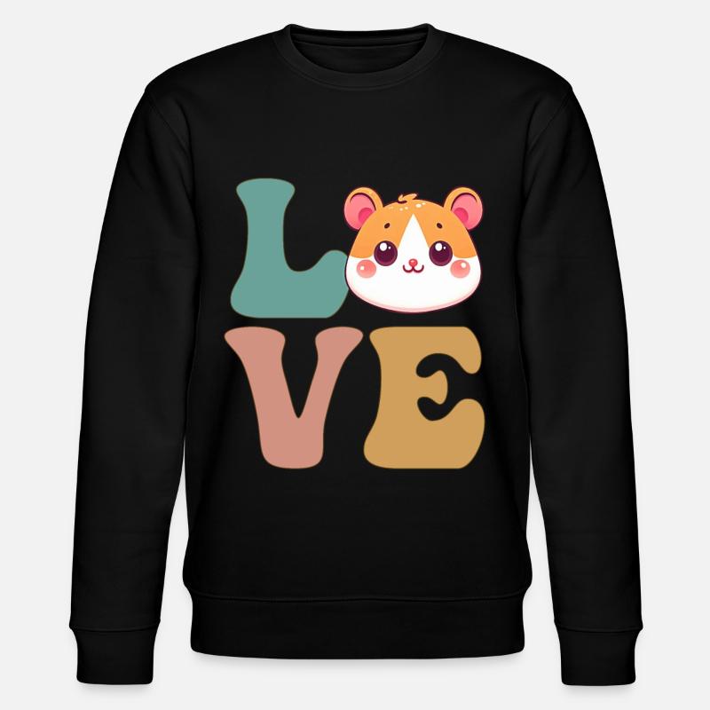 Hamster mignon Hammy - Sweat bio CHANGER Stanley/Stella Unisexe - noir