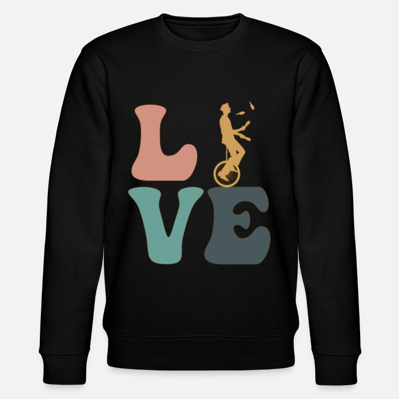 Jonglieren Jongleur Zirkus - Stanley/Stella Unisex Bio-Sweatshirt CHANGER  - Schwarz