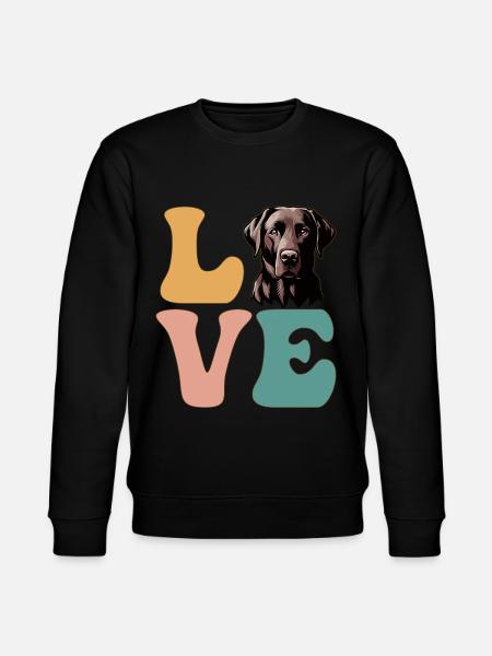 Labrador Retriever Dog Lover - Stanley/Stella CHANGER Unisex Organic Sweatshirt - black