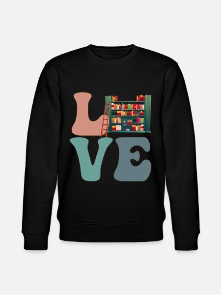 Librarian Library - Stanley/Stella CHANGER Unisex Organic Sweatshirt - black