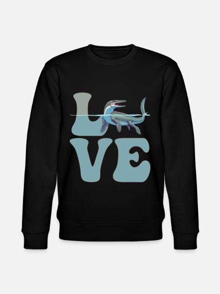 Mosasaurus Dinosaur - Stanley/Stella CHANGER Unisex Organic Sweatshirt - black