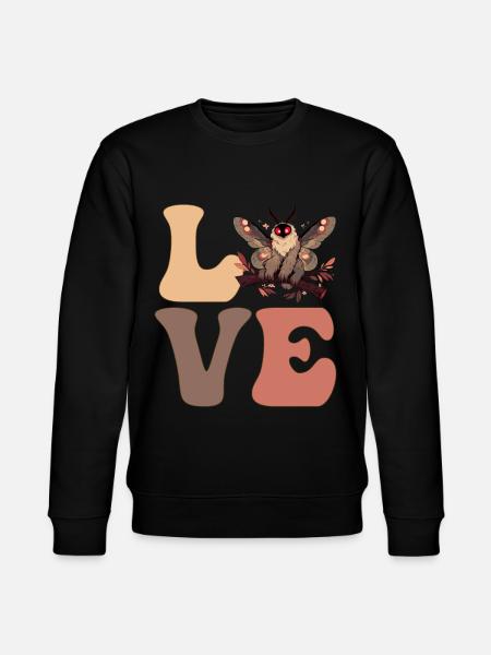 Cute Mothman Cryptozoology Cryptid - Stanley/Stella CHANGER Unisex Organic Sweatshirt - black