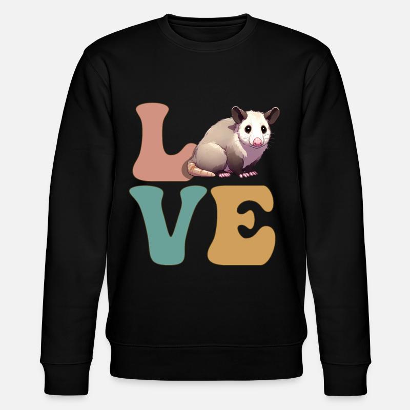 Opossum Opossum - Stanley/Stella Unisex Bio-Sweatshirt CHANGER  - Schwarz