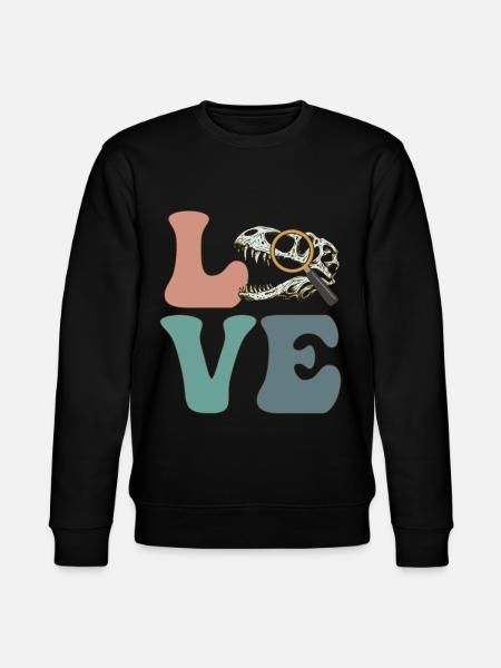 Paleontologist Paleontology Fossil Dinosaur - Stanley/Stella CHANGER Unisex Organic Sweatshirt - black