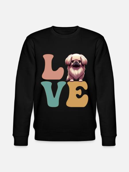 Pekingese Dog Lovers - Stanley/Stella CHANGER Unisex Organic Sweatshirt - black
