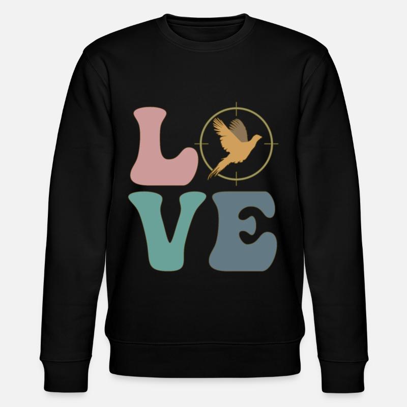 Pheasant Hunting Pheasant Bird Hunters - Stanley/Stella CHANGER Unisex Organic Sweatshirt - black