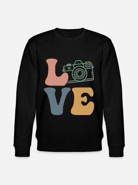 Photography Photographer Camera - Stanley/Stella CHANGER Unisex Organic Sweatshirt - black