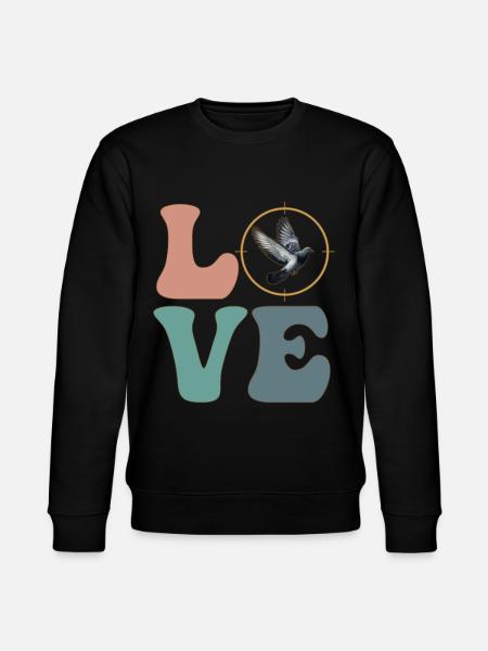 Taubenjäger Taubenjagd - Stanley/Stella Unisex Bio-Sweatshirt CHANGER  - Schwarz