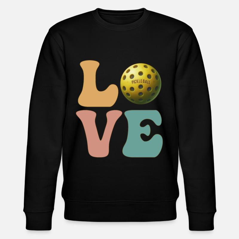 Pickleball Player Coach Team Coach - Stanley/Stella CHANGER Unisex Organic Sweatshirt - black