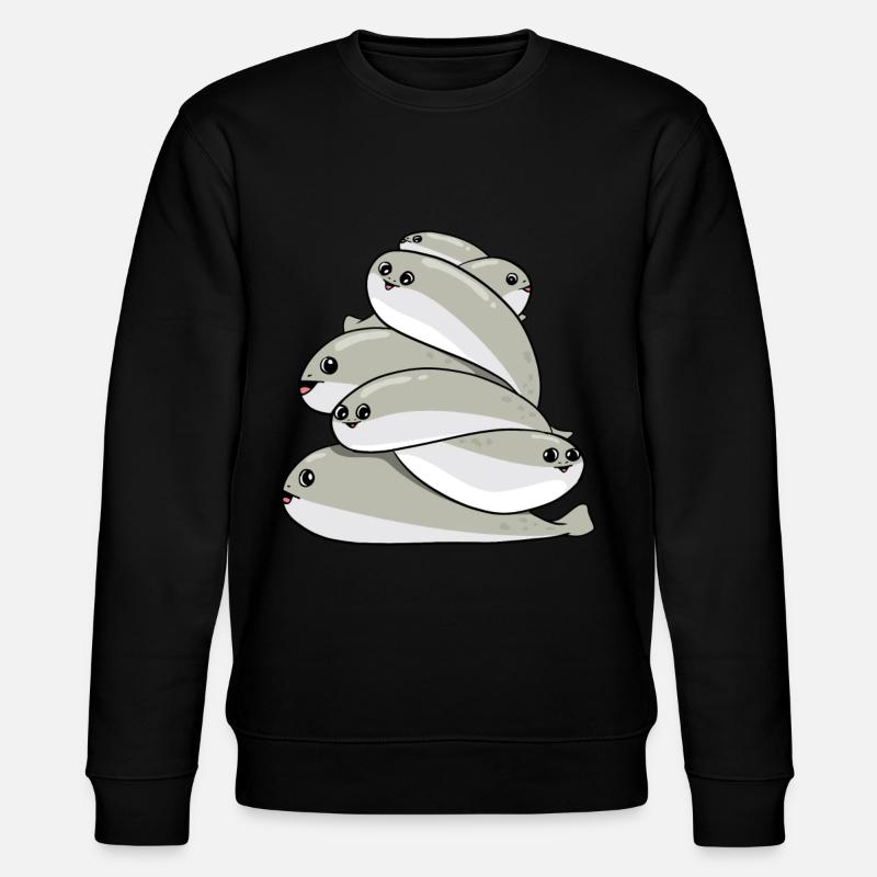Sacabambaspis Heap Fish Meme - Stanley/Stella CHANGER Unisex Organic Sweatshirt - black